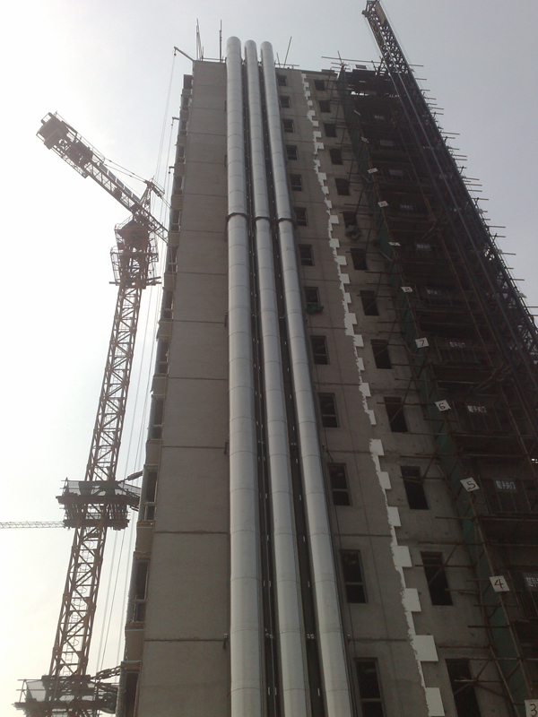 北京國(guó)際新通花園不銹鋼煙囪安裝